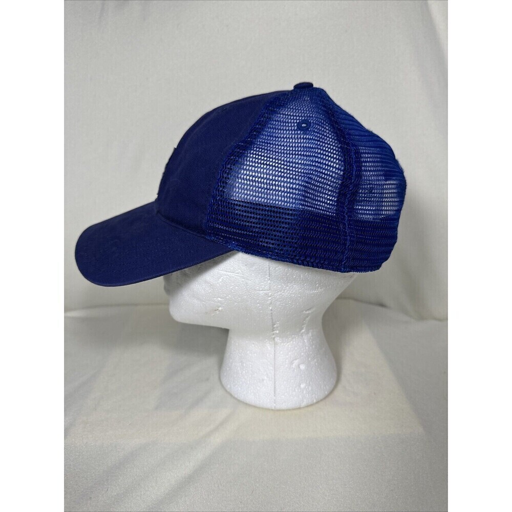 Vintage Carhartt Trucker Hat Mesh Snap Back Blue Ball Cap Work Outdoor Cotton - Picture 2 of 5